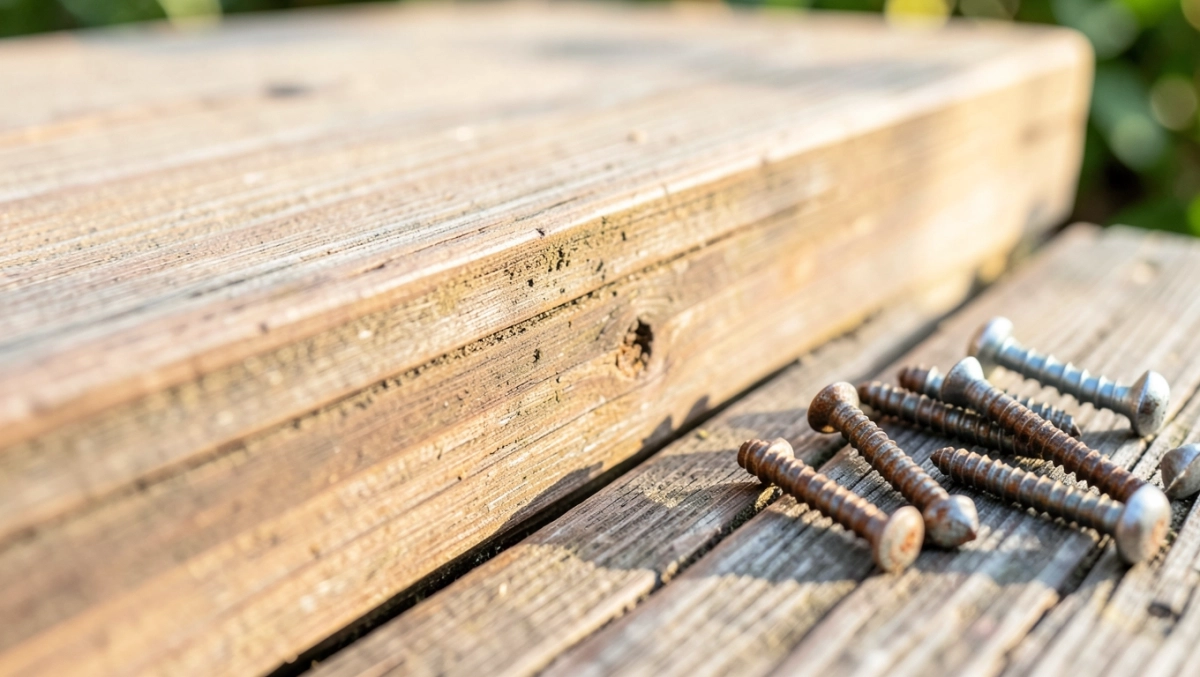 Jakie wkręty do deski tarasowej 28 mm