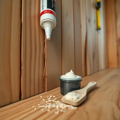 Czym wypełnić szpary między deskami na ścianie